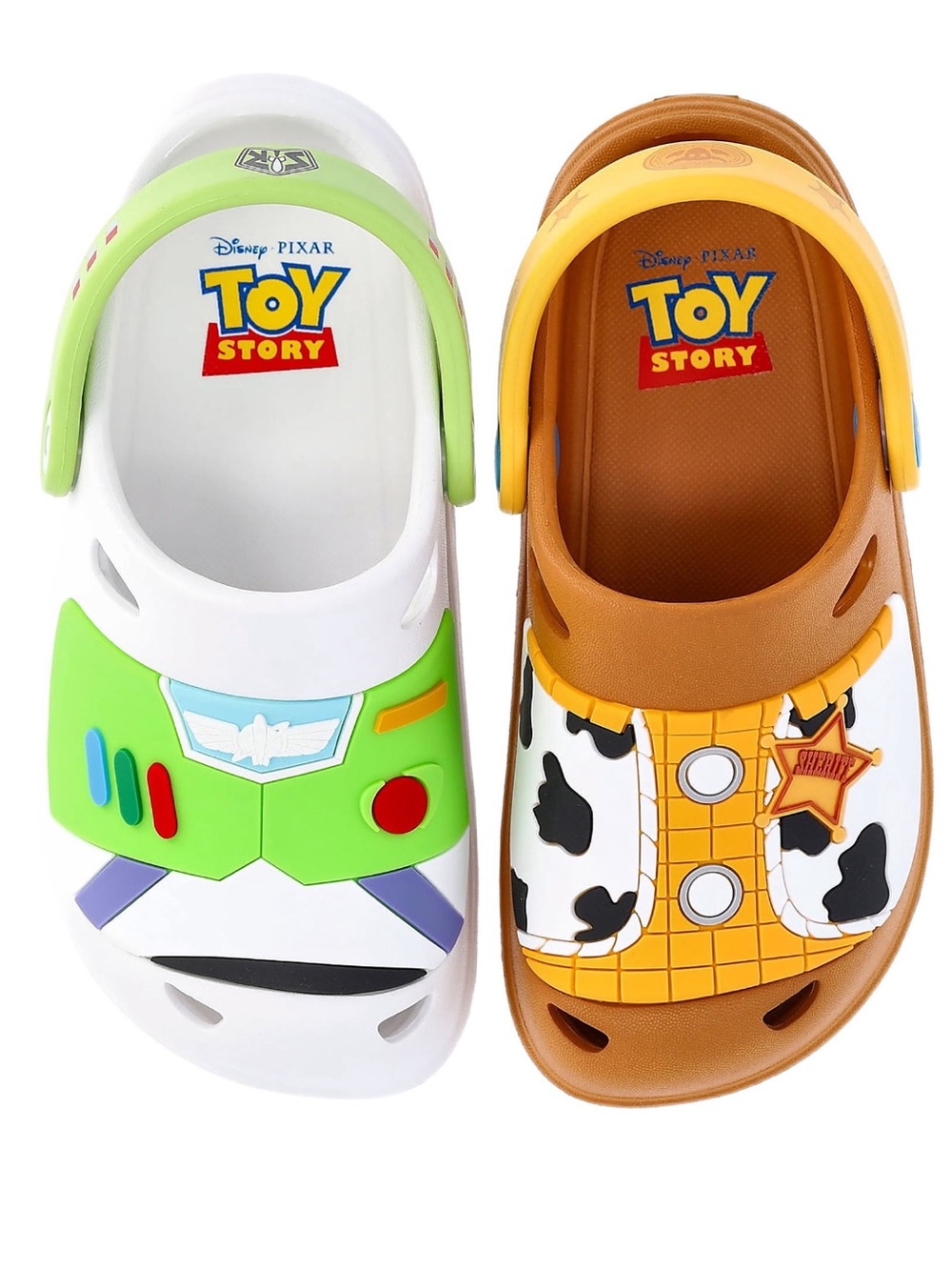 🚀🤠 Disney Pixar Toy Story Buzz Lightyear & Woody Clog Sandals | NWT